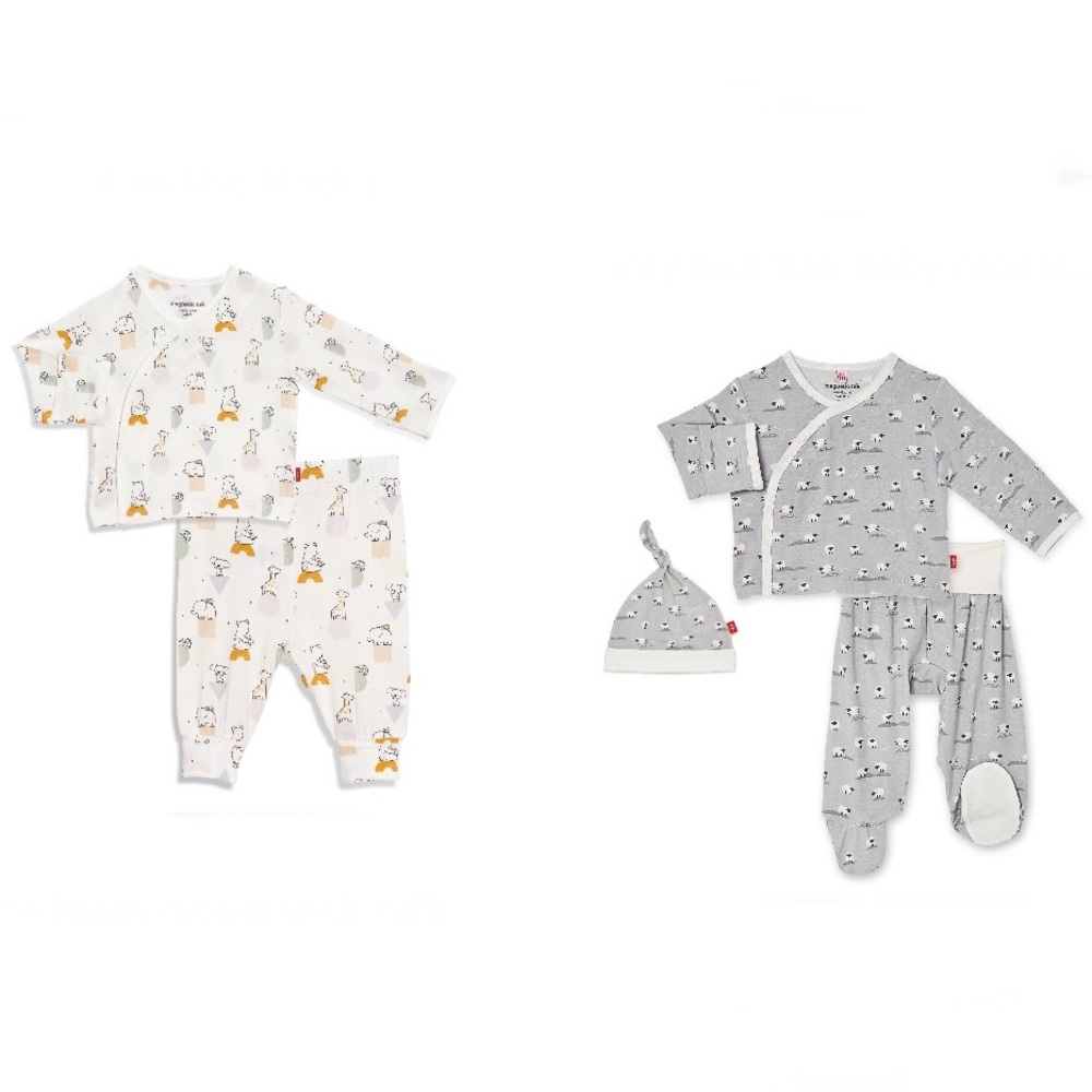 Bundle - 2 magnetic me kimono sets 0-3months